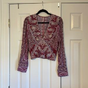 FREE PEOPLE Wild and Free Blouse sz M